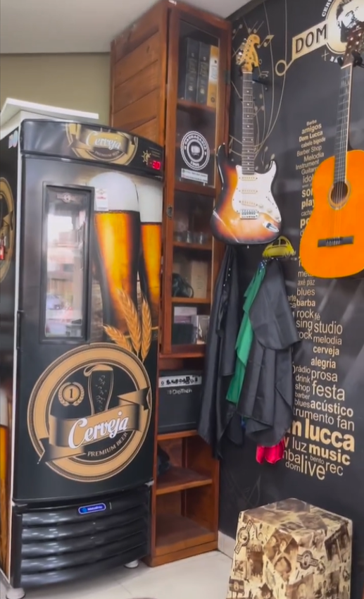 Cerveja gelada na experiência